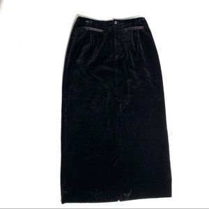 Ruff Hewn vintage high waist velvet skirt